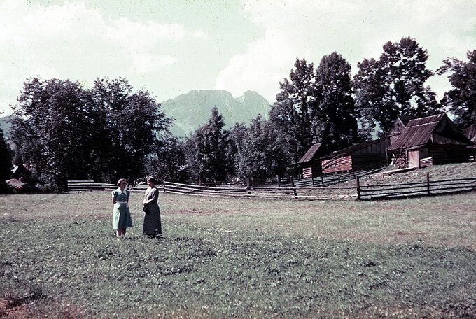 Zakopane. Zdjęcie z 1938 roku (w tle Giewont)