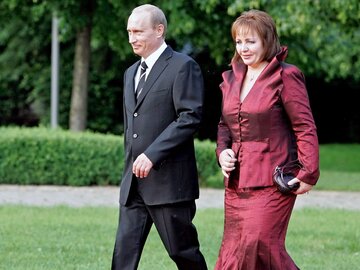 Prezydent Rosji Władimir Putin wraz z&nbsp;byłą żoną Ludmiłą