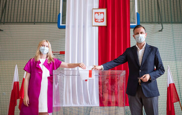 Władysław Kosiniak-Kamysz z żoną 