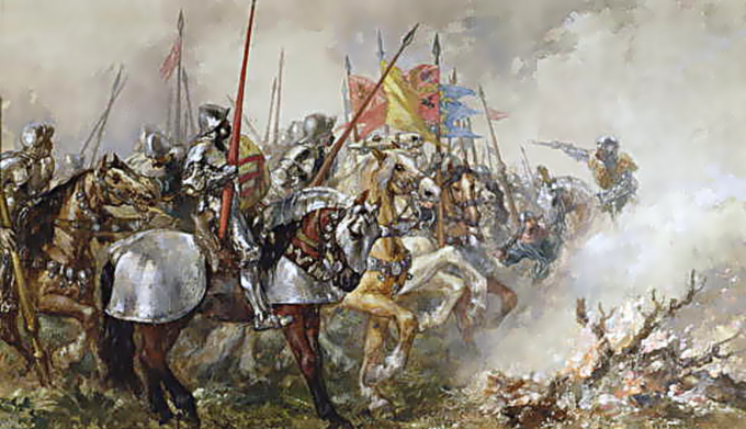 John Gilbert, Henryk V w bitwie pod Azincourt
