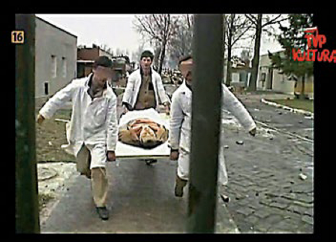 Kadr z filmu Małgorzaty Kozery „Był bunt” o wydarzeniach w więzieniu w Goleniowie.
