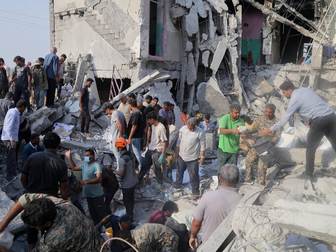 Zniszczona szkoła w&nbsp;Minab w&nbsp;trakcie ataku USA i&nbsp;Izraela na&nbsp;Iran