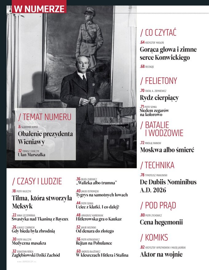 "Historia DoRzeczy" nr 3/2026 -&nbsp;spis treści