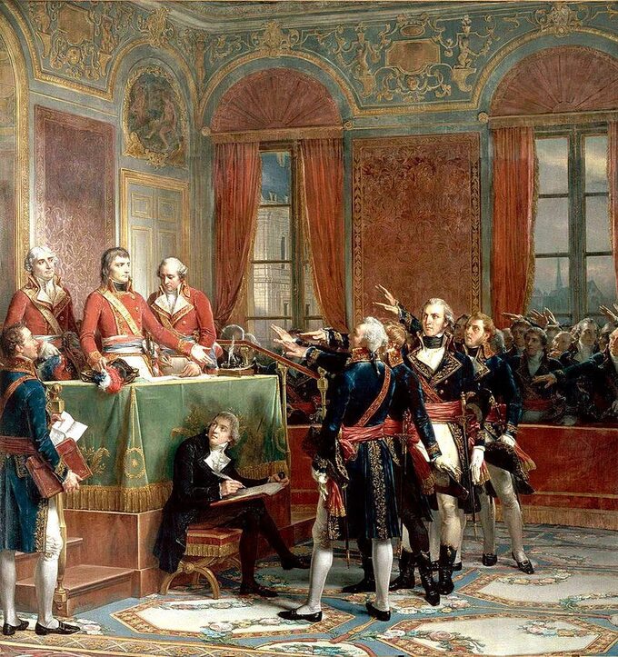 Napoleon Bonaparte jako pierwszy konsul. Mal. Louis-Charles-Auguste Couder