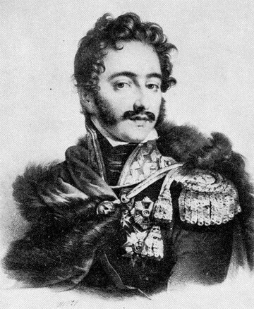 Książę J&oacute;zef Poniatowski. Litografia Carriera