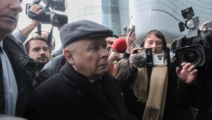 Miniatura: Jarosław Kaczyński przybył do siedziby TVP