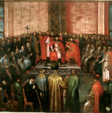 Tomasz Dolabella, Stanisław Ż&oacute;łkiewski przedstawia kr&oacute;lowi Zygmuntowi III&nbsp;i&nbsp;kr&oacute;lewiczowi Władysławowi na&nbsp;sejmie 1611&nbsp;r. pojmanych car&oacute;w Szujskich