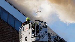 Miniatura: Pożar kościoła w Lublinie. "Straty są...