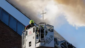 Miniatura: Pożar kościoła w Lublinie. "Straty są...