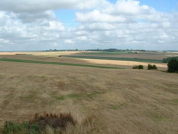 Miejsce bitwy pod&nbsp;Crecy, zdjęcie wsp&oacute;łczesne