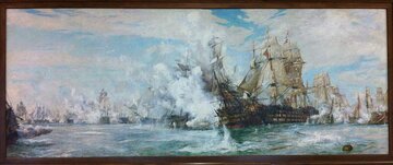 William Lionel Wyllie, Bitwa pod&nbsp;Trafalgarem