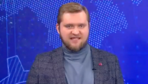 Szokująca scena w białoruskiej TV. "Grzyb atomowy nad polskim bagnem"