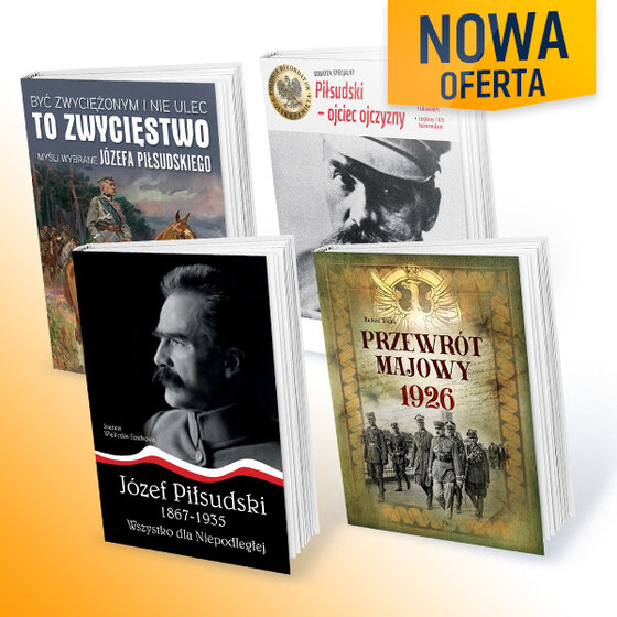 „Przewrót majowy i Józef Piłsudski” – Roczna subskrypcja tygodnika Do Rzeczy + Historia Do Rzeczy z 4 ebookami „Przewrót majowy 1926”, „Józef Piłsudski 1867-1935. Wszystko dla Niepodległej”, „Być zwyciężonym i nie ulec to zwycięstwo. Myśli wybrane Józefa Piłsudskiego”, dodatek Do Rzeczy „Piłsudski ojciec ojczyzny”,