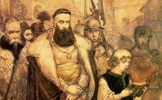 Jan Matejko, "Samuel Zborowski prowadzony na śmierć"