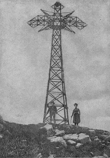 Krzyż na&nbsp;Giewoncie, 1901 rok