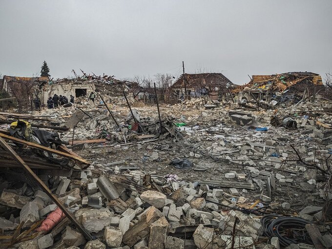 Wojna na&nbsp;Ukrainie. Zniszczenia w&nbsp;rejonie Pokrowska