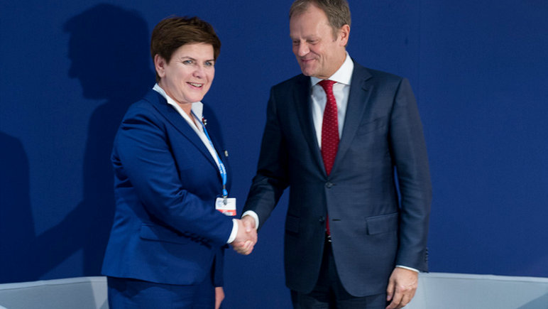 Beata Szydło, Donald Tusk