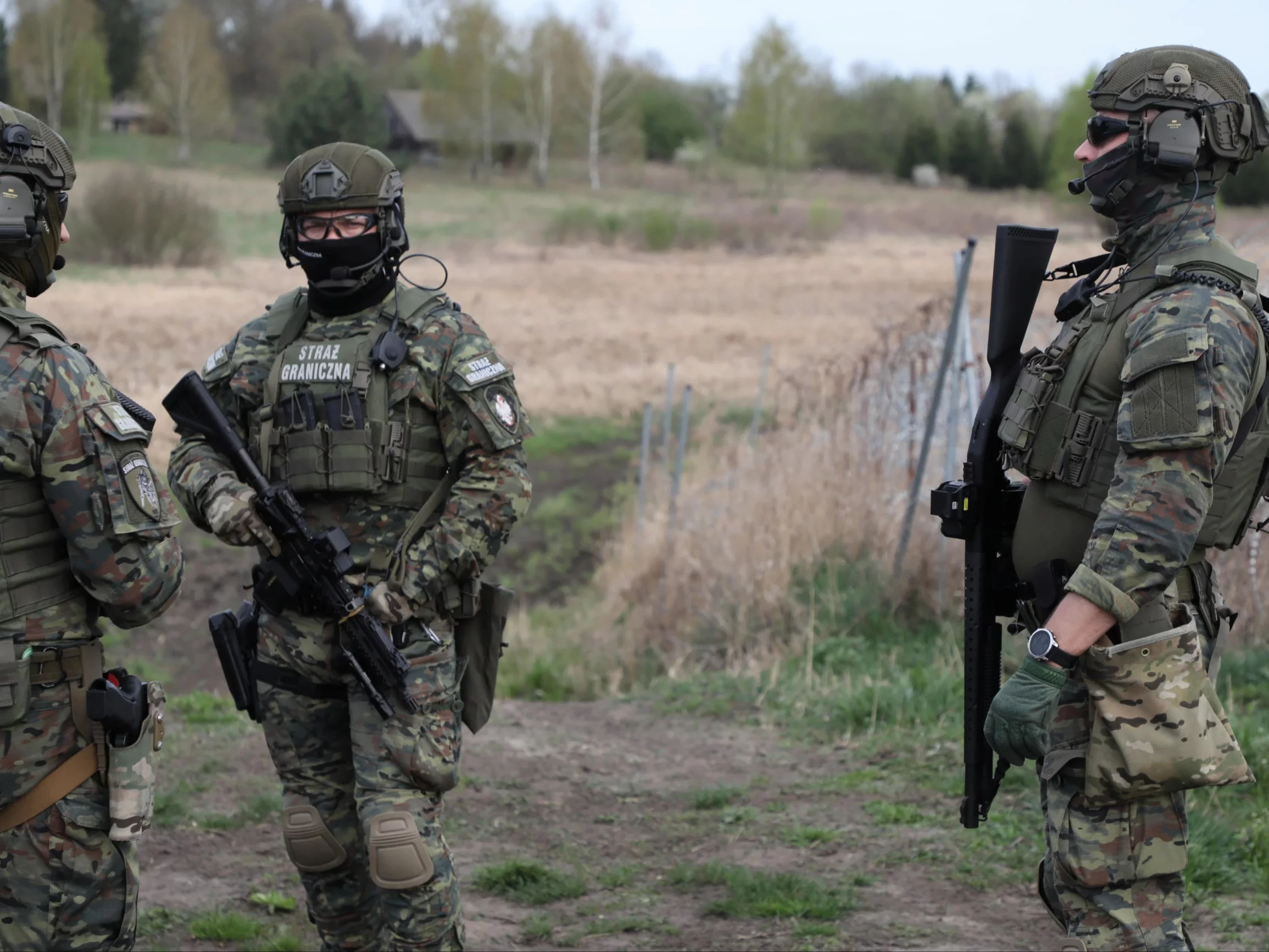 Patrol Straży Granicznej na polsko-białoruskiej granicy