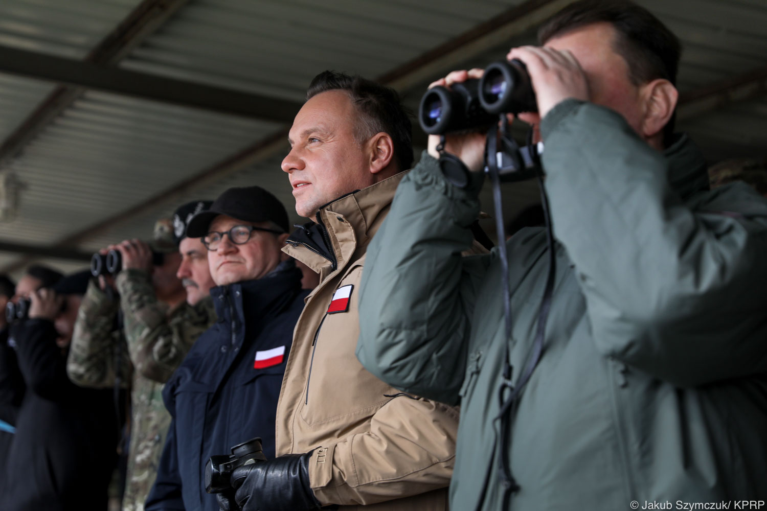 Prezydent na poligonie w Żaganiu