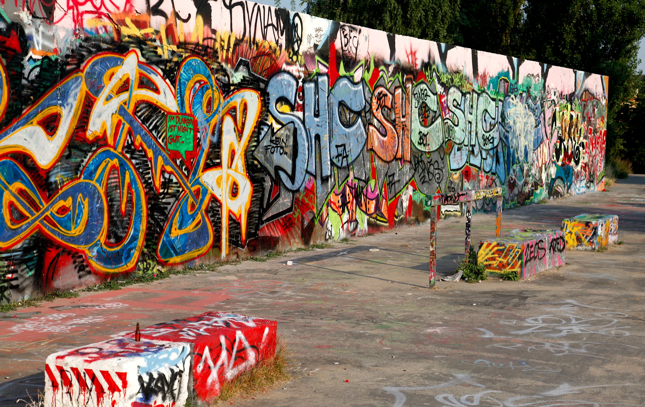 Pozostałości muru Mauerpark, Berlin