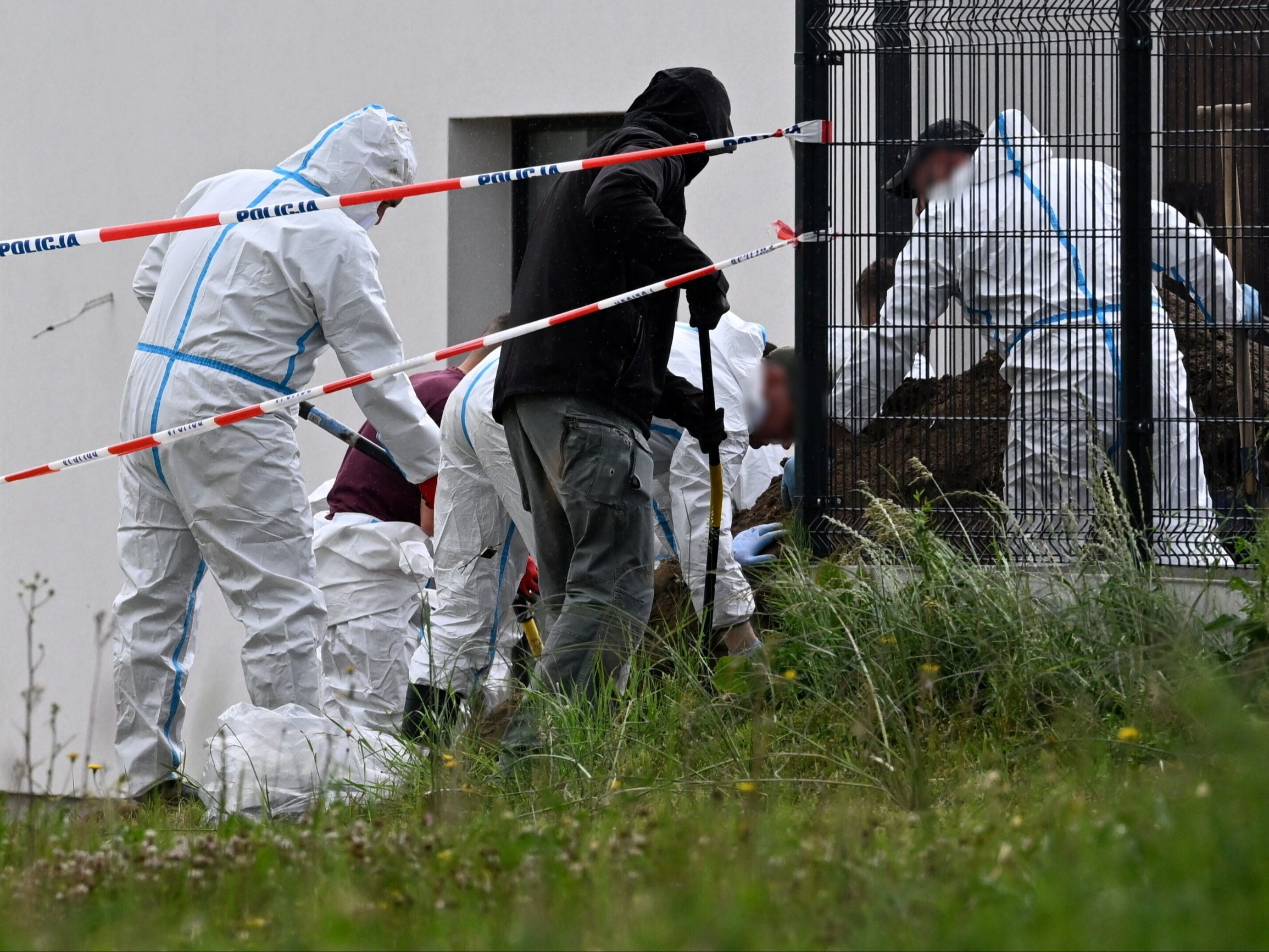 Działania służb na posesji w Lutoryżu