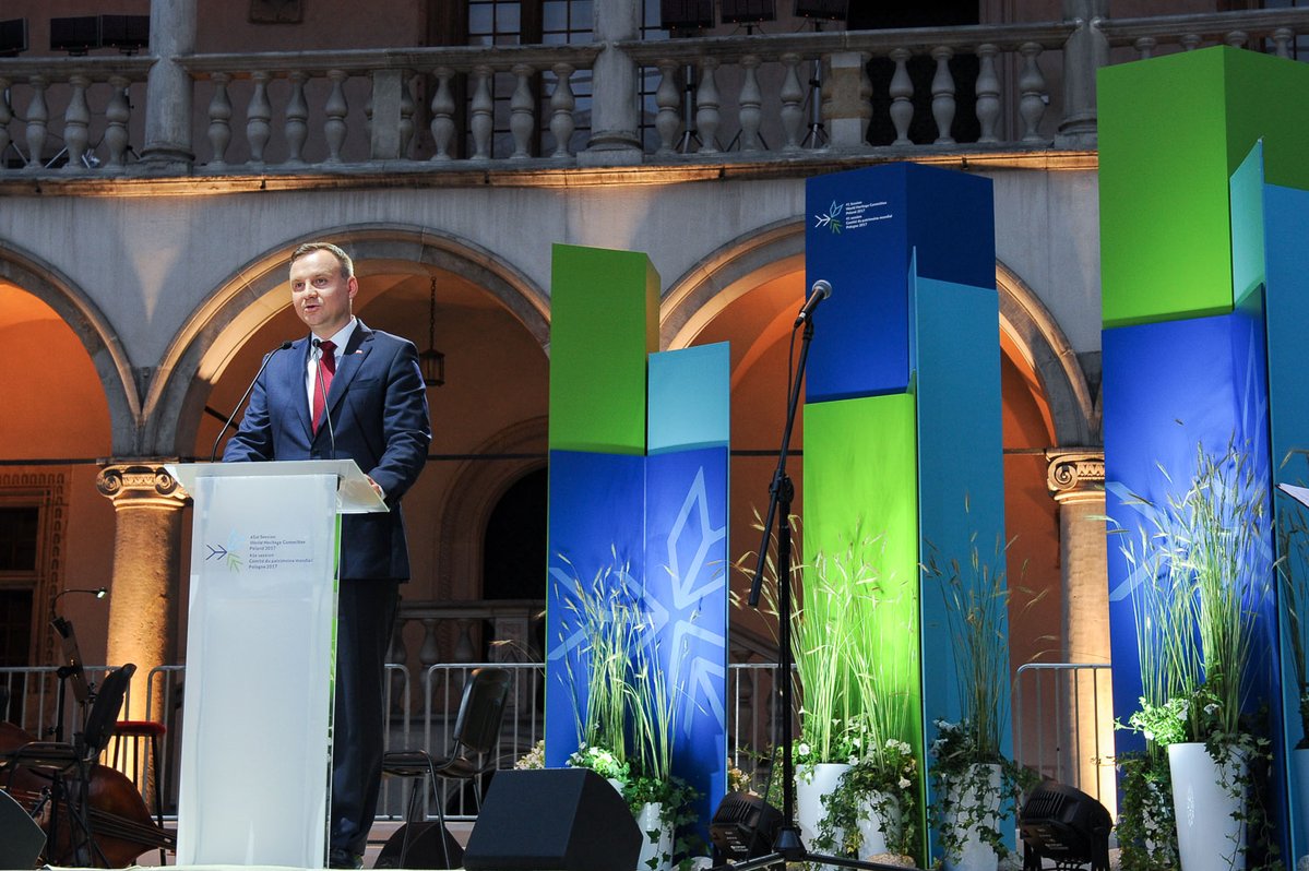 Prezydent wziął udział w uroczystości otwarcia 41. sesji Komitetu Światowego Dziedzictwa UNESCO.