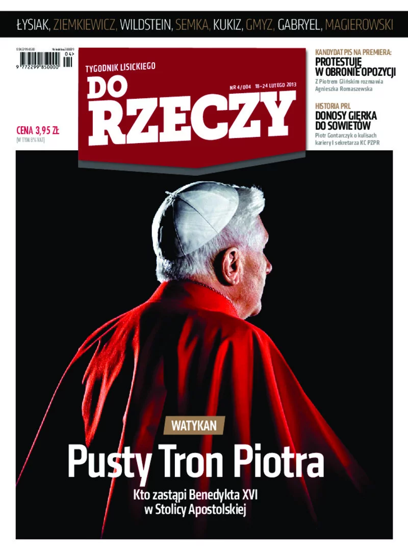 Okładka tygodnika Do Rzeczy 4/004 2013