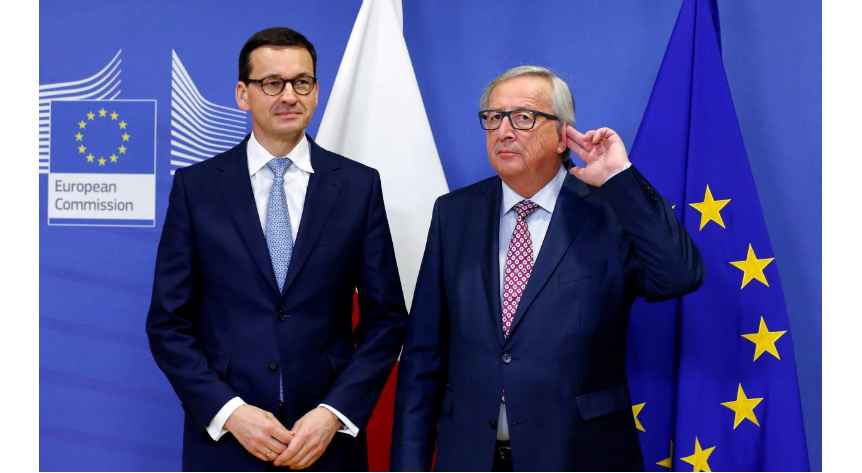 Mateusz Morawiecki i Jean-Claude Juncker