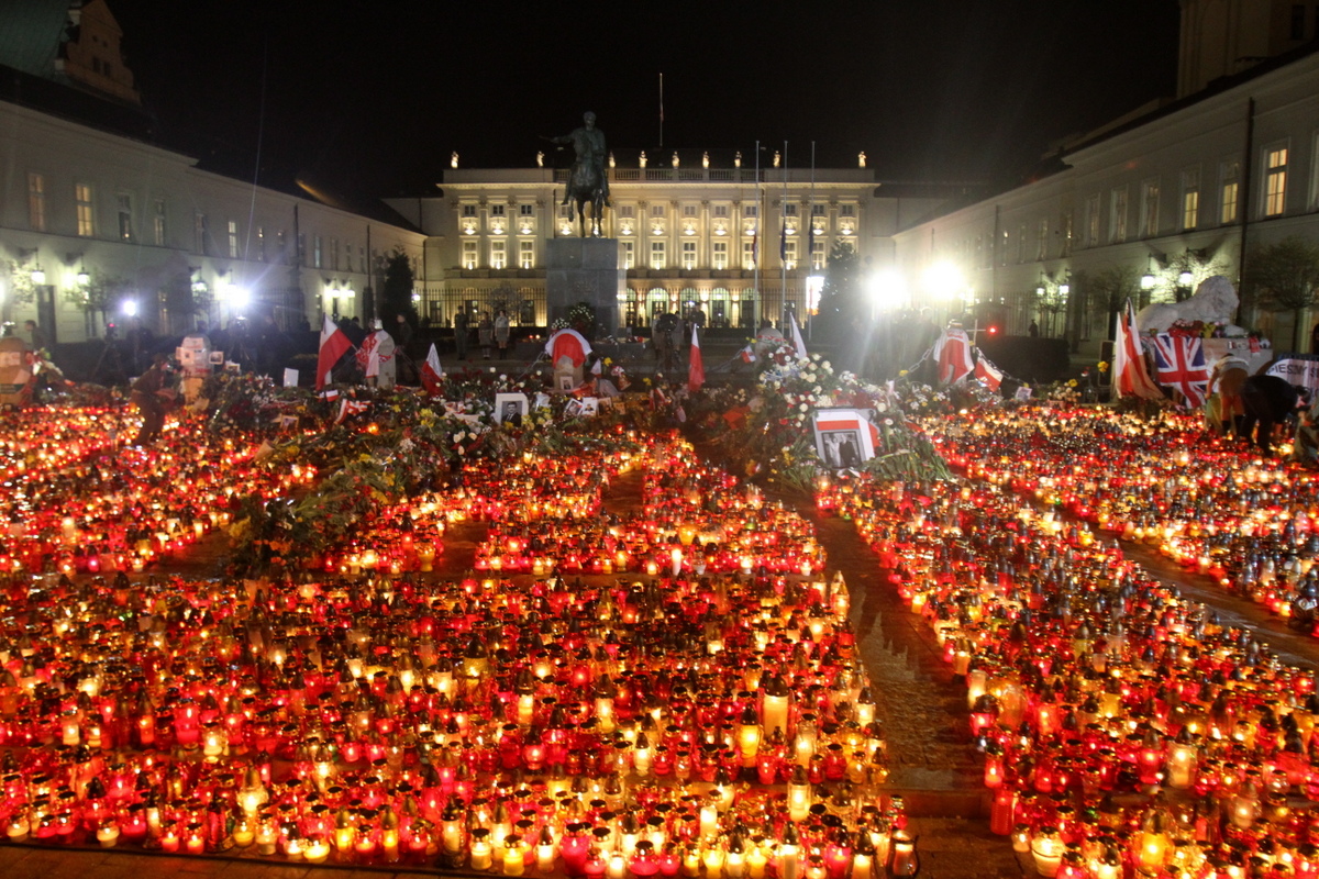 Pałac prezydenckie po katastrofie smoleńskiej