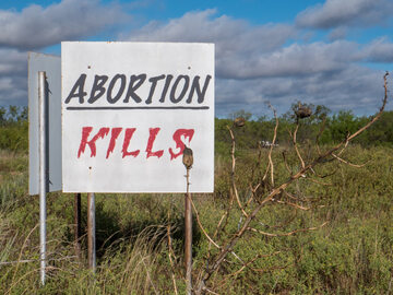 "Aborcja zabija", Teksas w USA, zdjęcie ilustracyjne