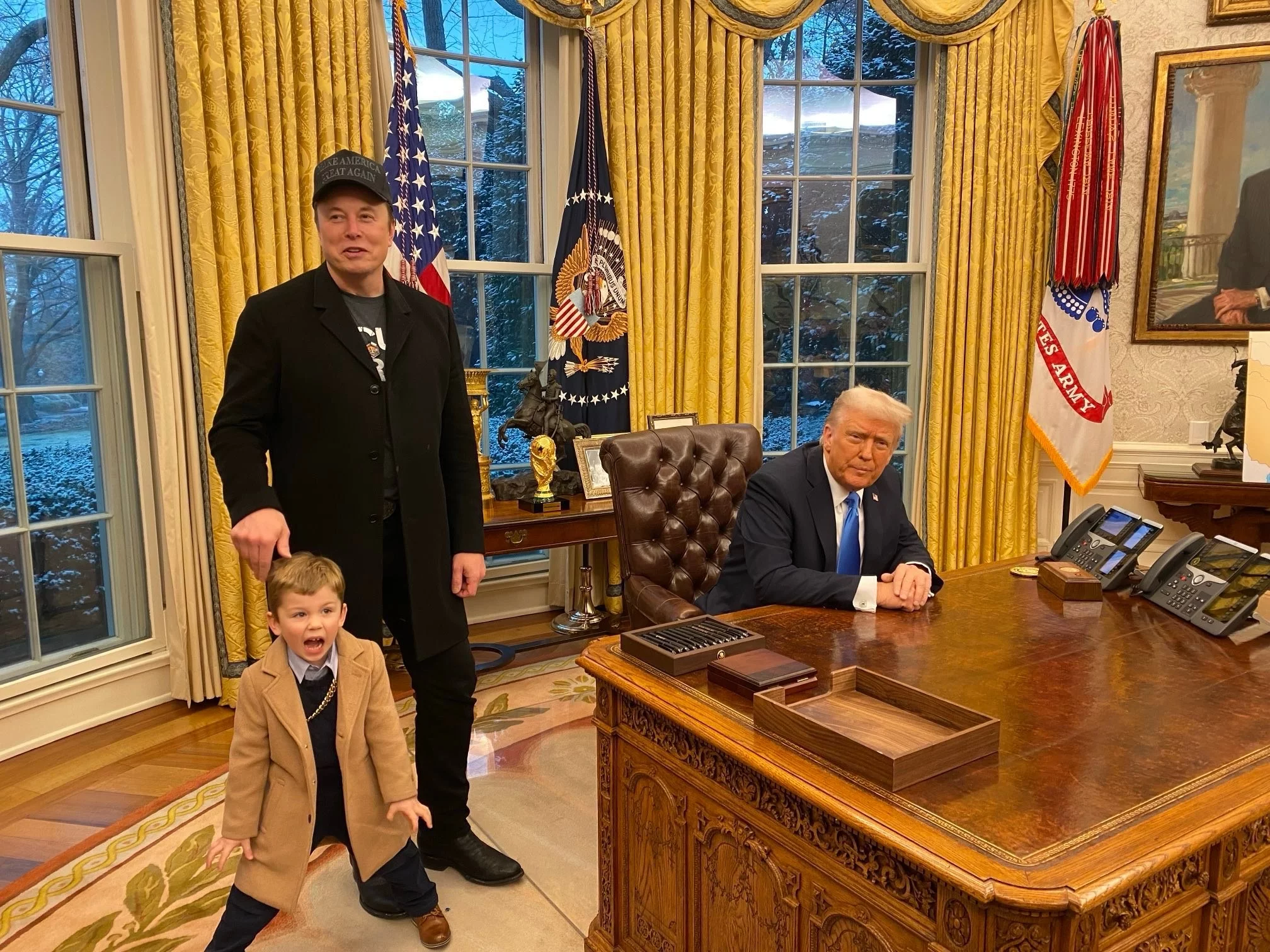 Elon Musk w Gabinecie Owalnym