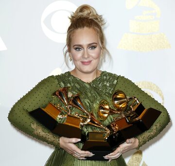 Adele podczas gali nagród Grammy