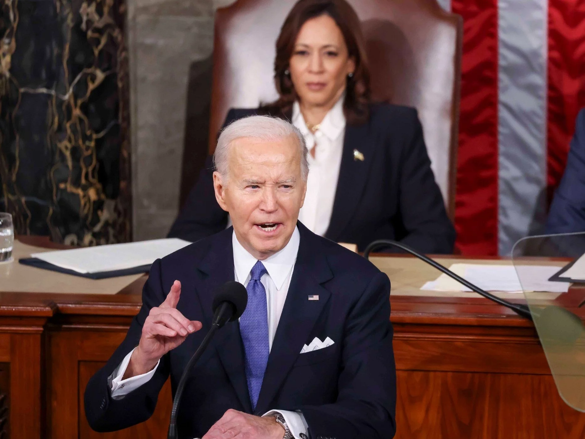 Prezydent USA Joe Biden przemawia w Kongresie USA