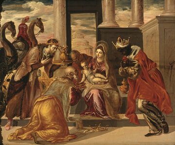 Adoracja Trzech Króli. Mal. El Greco
