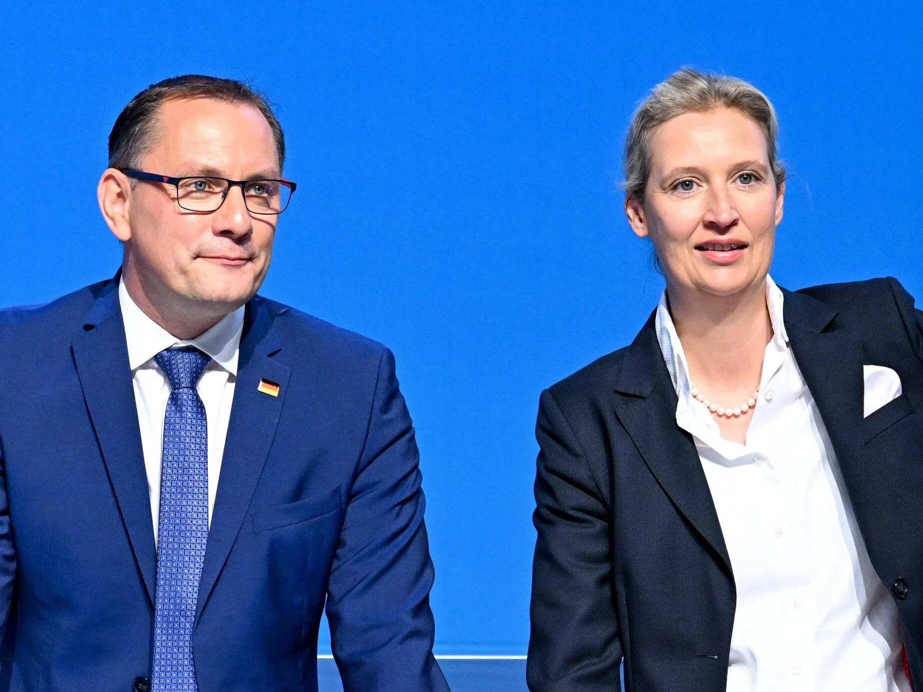 Liderzy AfD: Tino Chrupalla i Alice Weidel