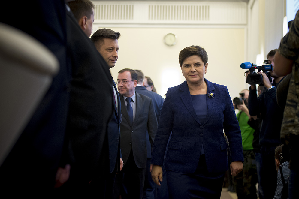 Premier Beata Szydło na posiedzeniu rządu