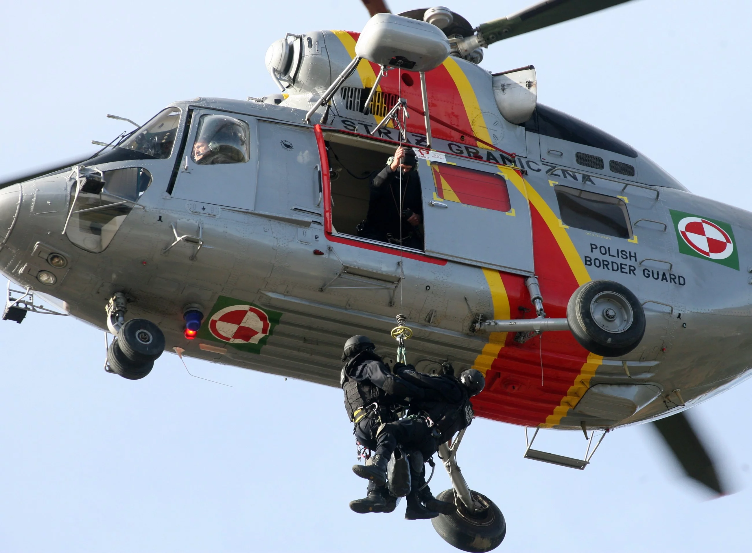 Helikopter Straży Granicznej. Zdjęcie ilustracyjne