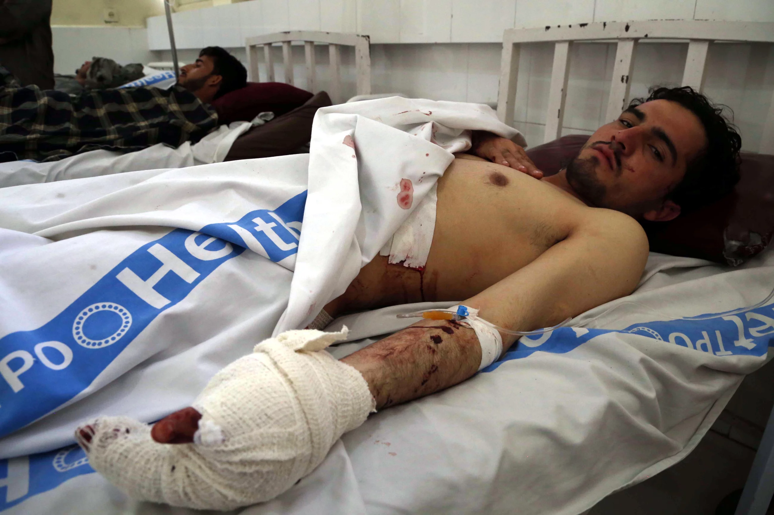 Jedna z ofiar zamachu bombowego