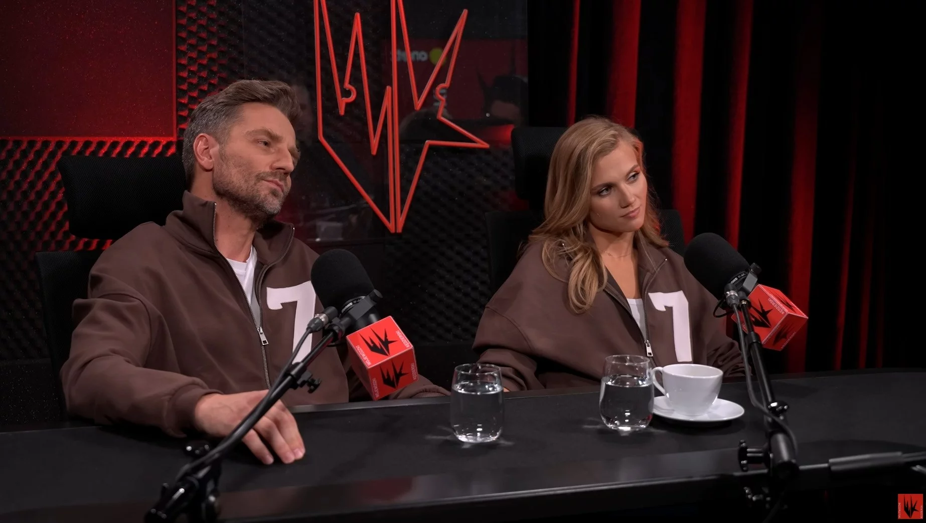 Agnieszka Kaczorowska i Marcin Rogacewicz w podcaście "WojewódzkiiKędzierski"