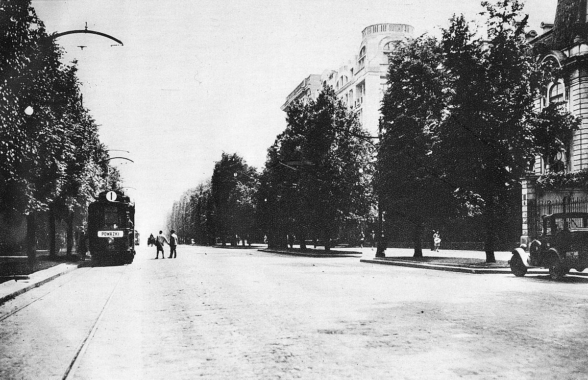 Miejsce akcji "Kutschera"– Aleje Ujazdowskie przy skrzyżowaniu z ul. Chopina