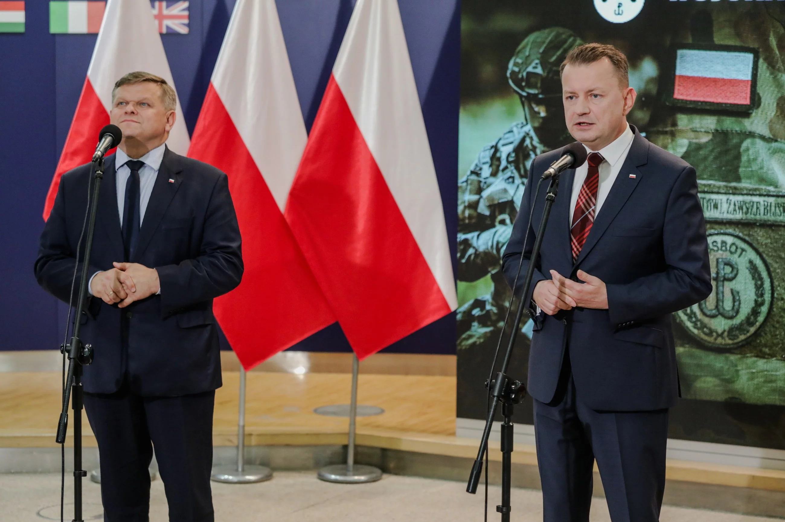 Wojciech Skurkiewicz i Mariusz Błaszczak