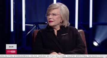 Aktorka Krystyna Janda w TVP Info