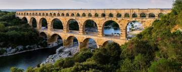 Akwedukt Pont du Gard. Wybudowany ok. 40-60 rok n.e.