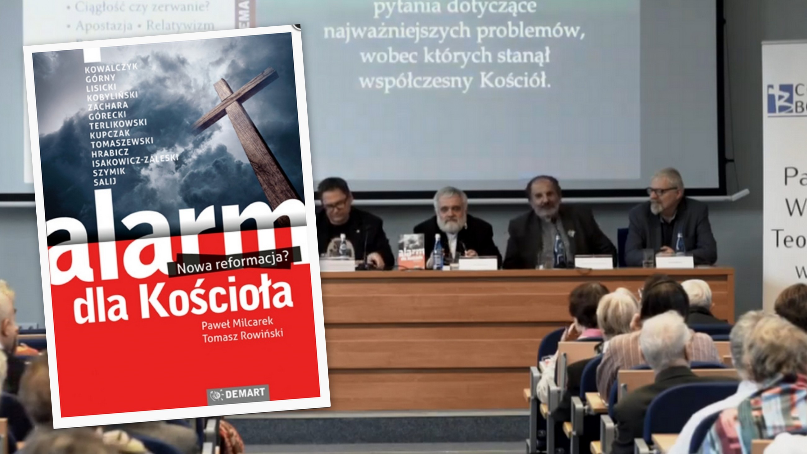 8 kwietnia 2019 r. (poniedziałek) w Auli Wielkiej Collegium Bobolanum o godz. 18 odbędzie się spotkanie autorskie i panel dyskusyjny na temat książki pt. „Alarm dla Kościoła”.