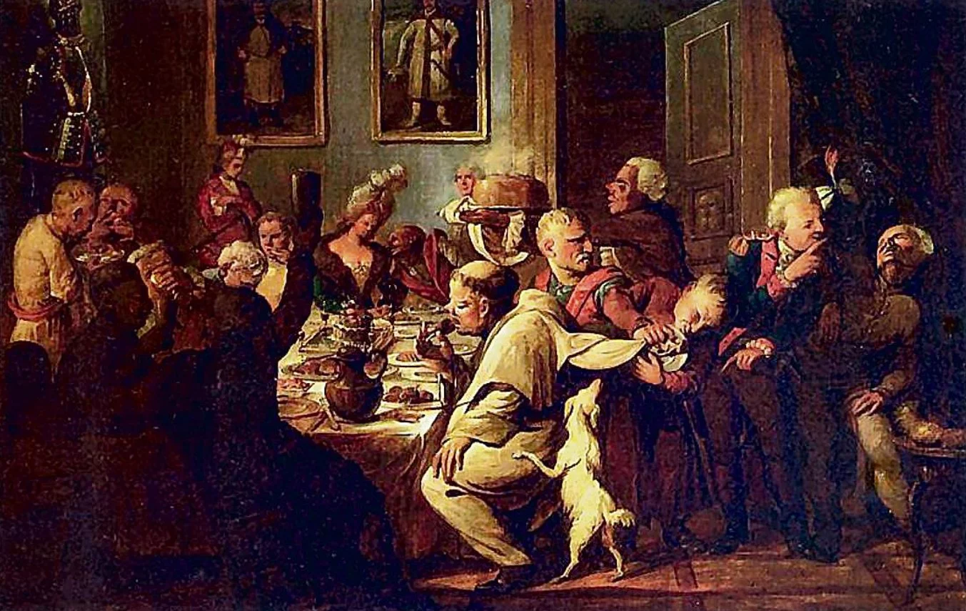 Uczta u Radziwiłłów. Mal. A. Orłowski