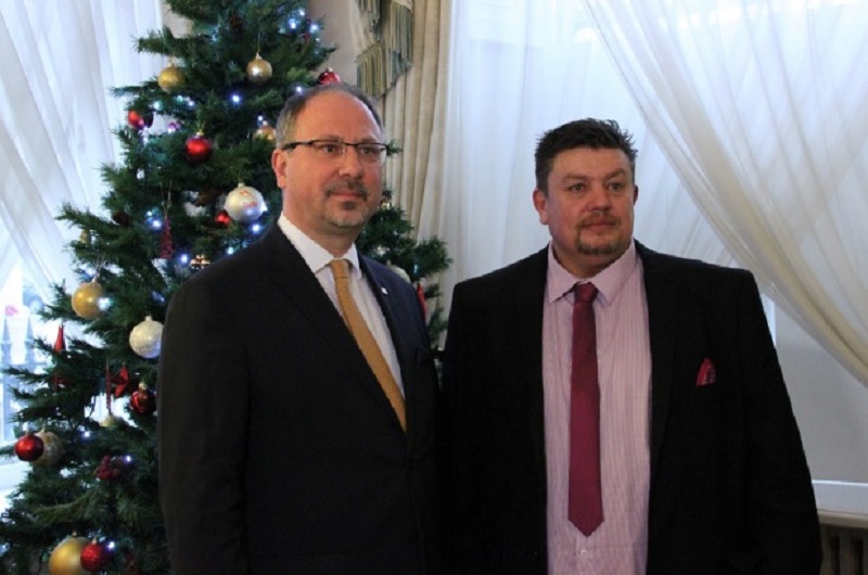 Ambasador Arkady Rzegocki i David Duncan