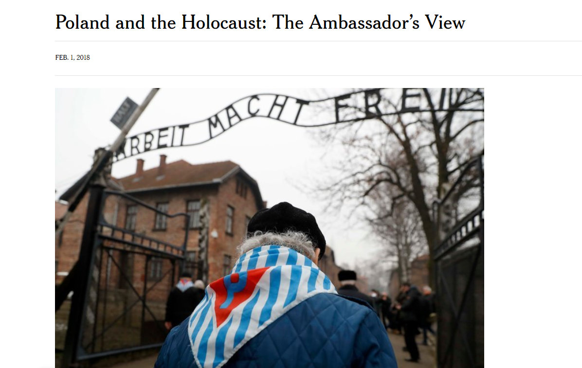 List ambasadora Polski w USA do redakcji "NYT"