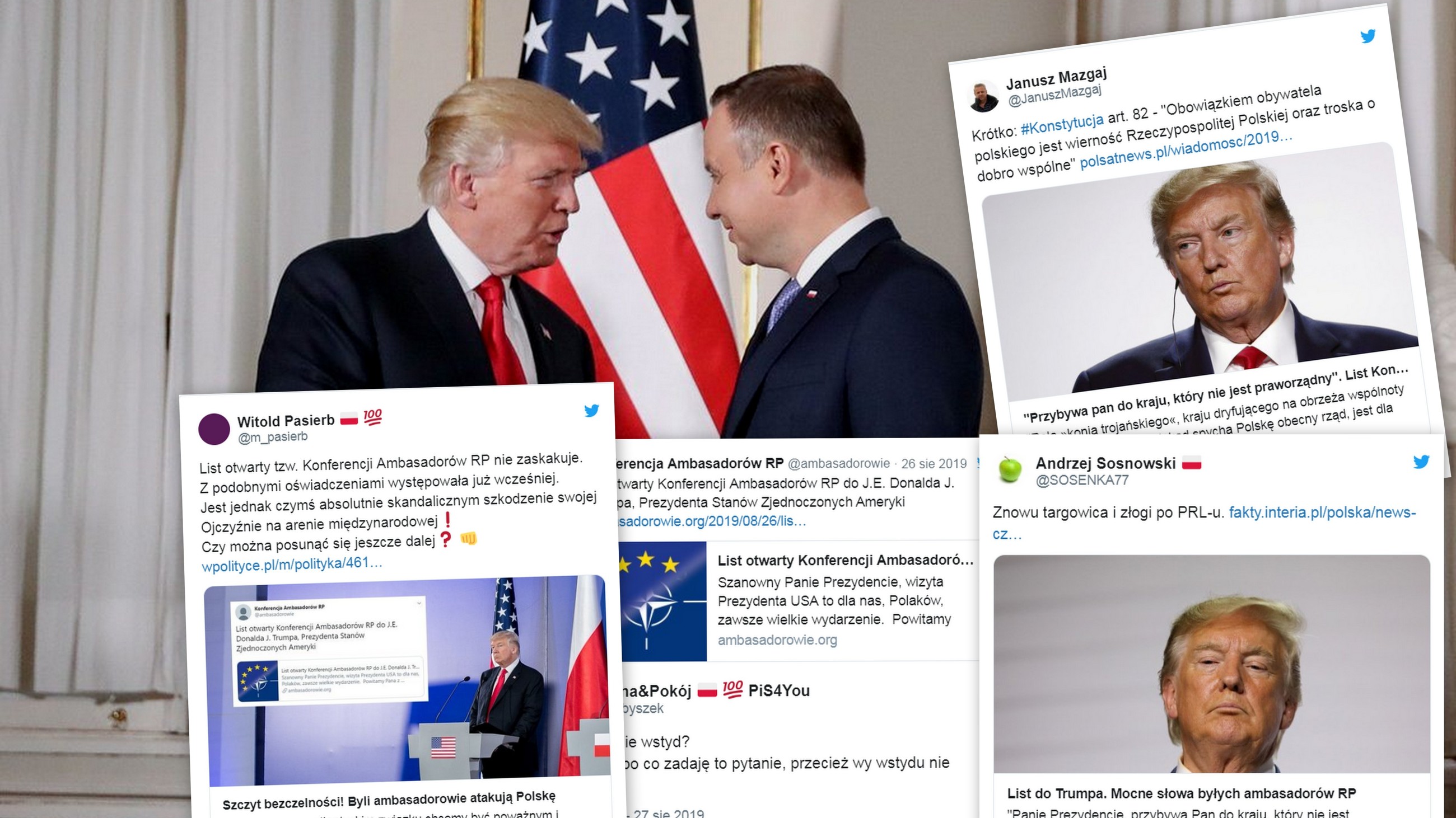 "Czy wam nie wstyd? Właściwie po co zadaję to pytanie, przecież wy wstydu nie macie" – pisze jeden z internautów, komentując list członków Konferencji Ambasadorów RP do prezydenta USA.