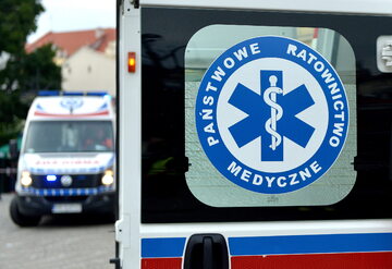 Ambulans pogotowia ratunkowego w Przemyślu