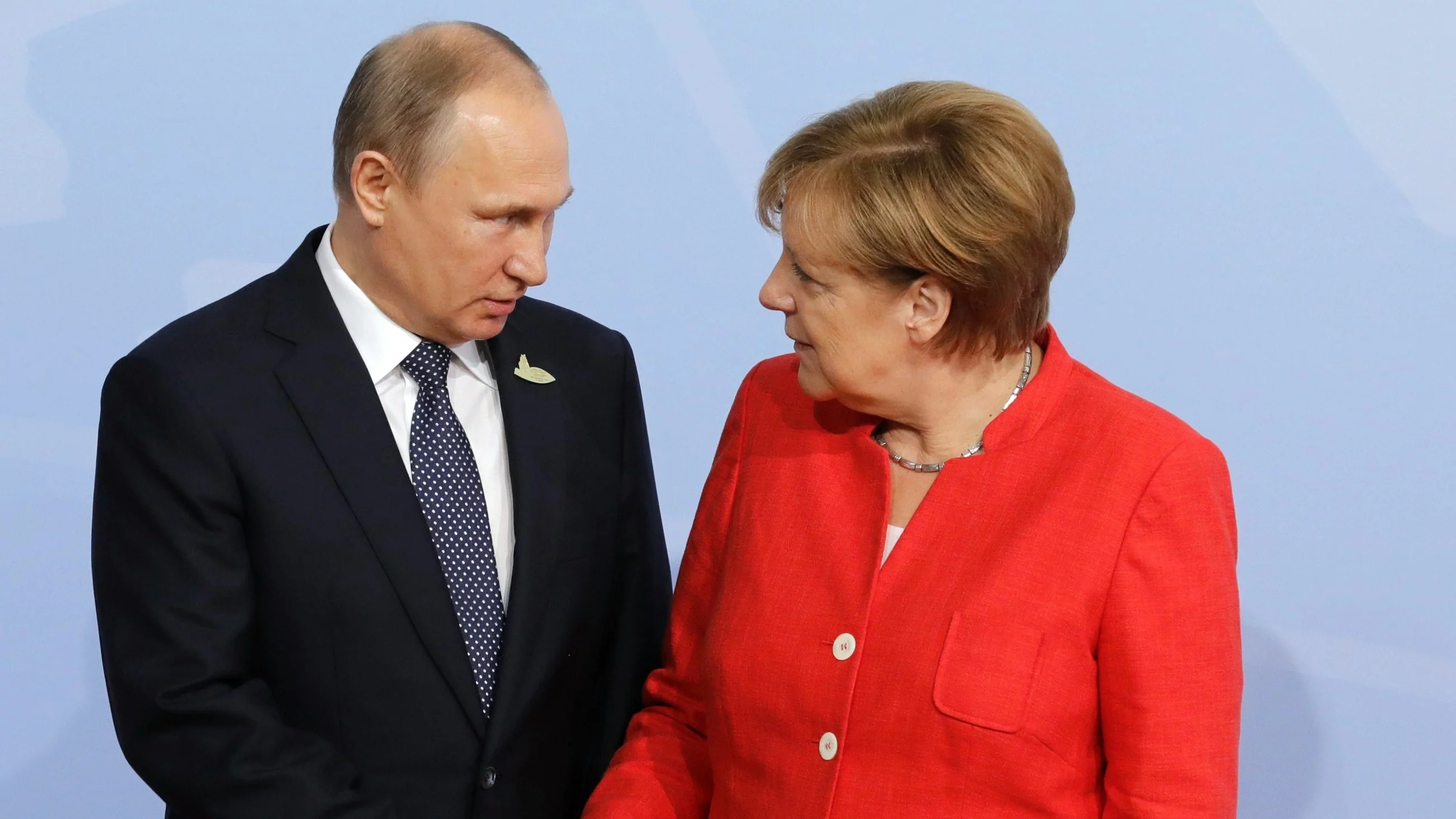 Władimir Putin i Angela Merkel